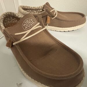 Hey Dude - Men's Casual Brown Shoes -  Size 13